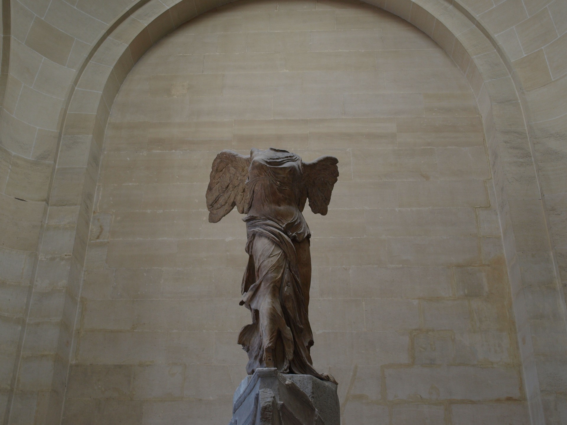 Just Under the Winged Victory